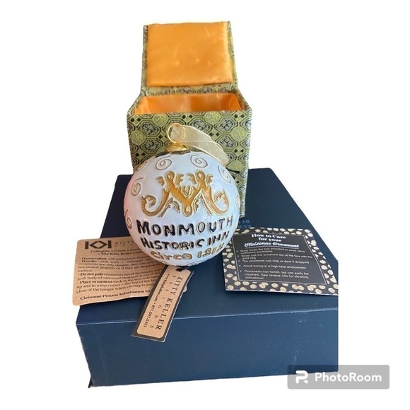 Christmas Gold Plated Ornament: NATCHEZ, MS. MONMOUTH HISTORIC INN - Picture 10 of 15